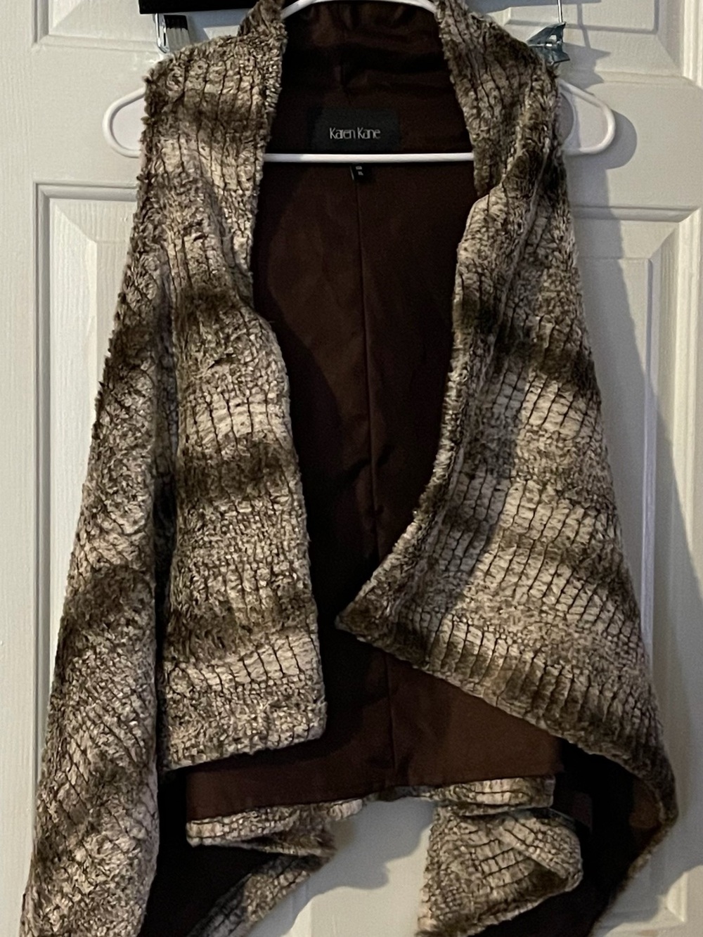 XL Lightweight Animal print open front  vest